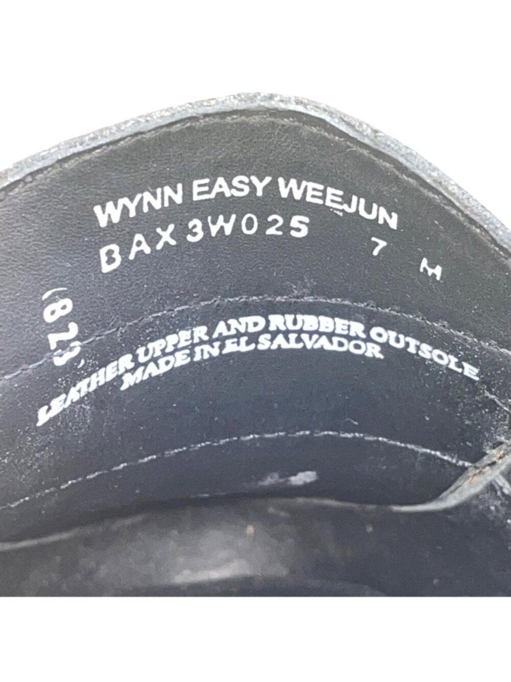 G.H. Bass Men’s Black Leather Wynn Easy Weejun Slip-On Loafers Size 7M - Picture 5 of 9
